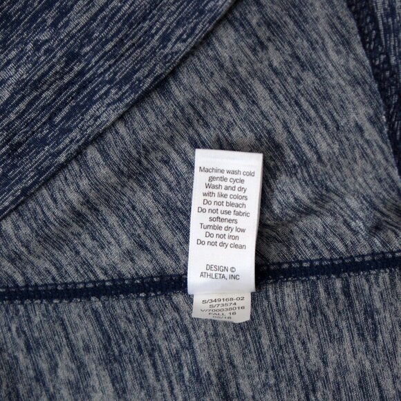 Athleta Womens Racerback Athletic Exercise Top XS Dark Blue and White - Picture 7 of 8